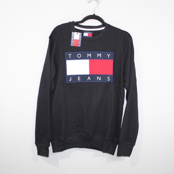 New Tommy Hilfiger Spell Out Crewneck Sweater